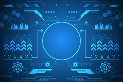 Vector abstract background technology innovation. Illustrazione stock