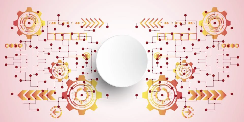 Vector abstract background technology innovation. Stock-Illustration