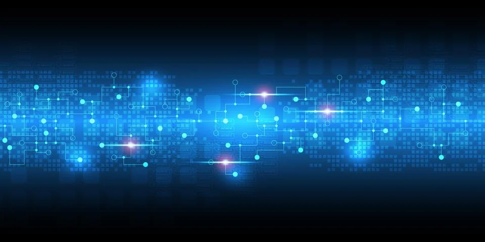 Vector abstract background technology innovation. Stock Illustration