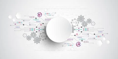 Vector abstract background technology innovation. Stock-Illustration