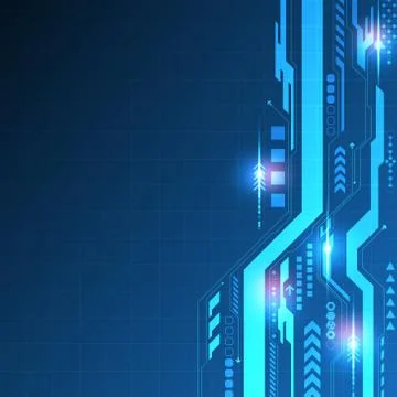 Vector abstract background technology innovation. Stock Illustration