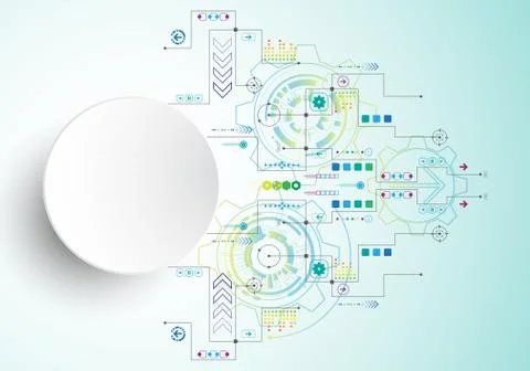 Vector abstract background technology innovation. Ilustração Stock