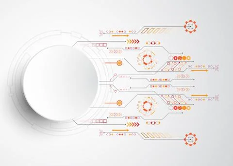 Vector abstract background technology innovation. Stock Illustration