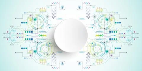 Vector abstract background technology innovation. イラスト素材