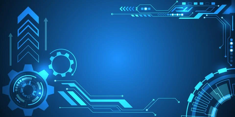 Vector abstract background technology innovation. Stock Illustration