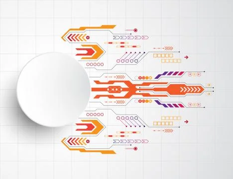 Vector abstract background technology innovation. Stock-Illustration