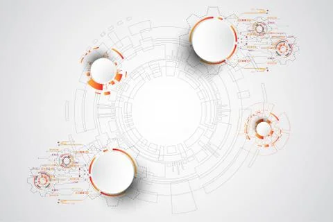 Vector abstract background technology innovation. Stock-Illustration