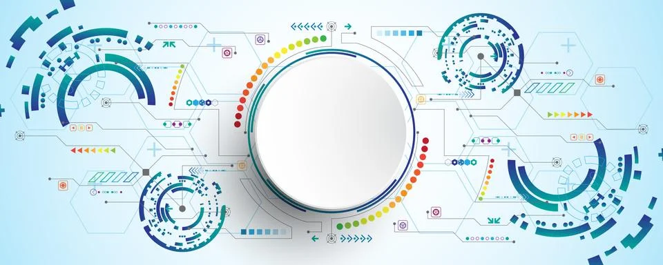 Vector abstract background technology innovation. Illustrazione stock