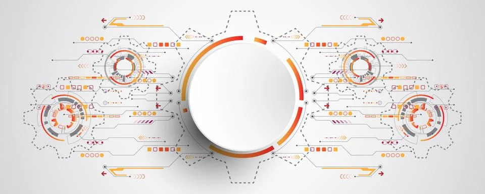 Vector abstract background technology innovation. Stock Illustration