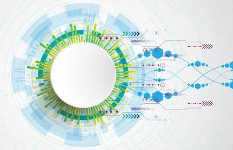 Vector abstract background technology innovation. Stock-Illustration