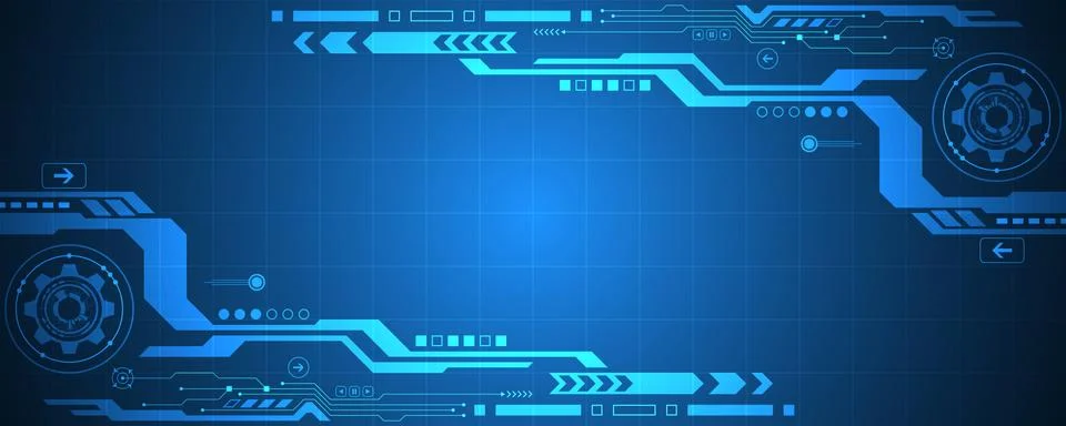 Vector abstract background technology innovation. Stock Illustration