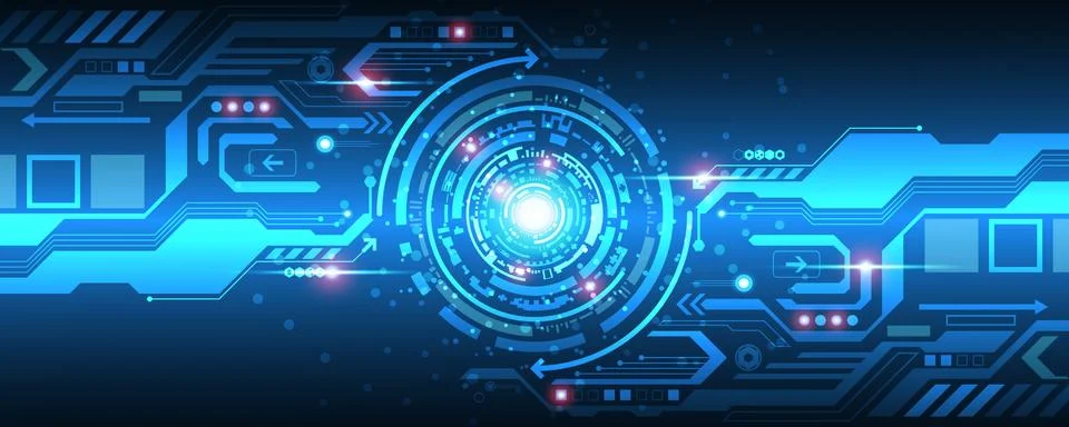Vector abstract background technology innovation. Stock Illustration
