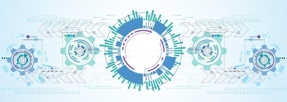 Vector abstract background technology innovation. Stockillustratie