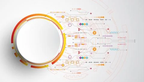 Vector abstract background technology innovation. Stock Illustration