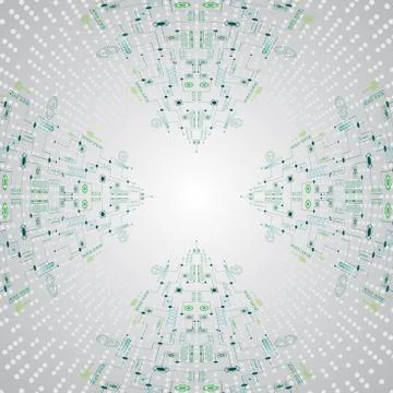 Vector abstract background technology innovation. Stock Illustration