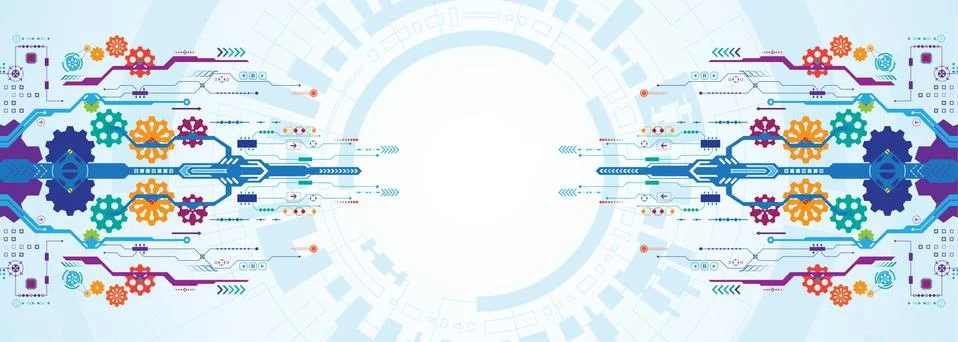 Vector abstract background technology innovation. イラスト素材