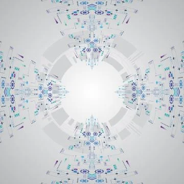 Vector abstract background technology innovation. Stockillustratie