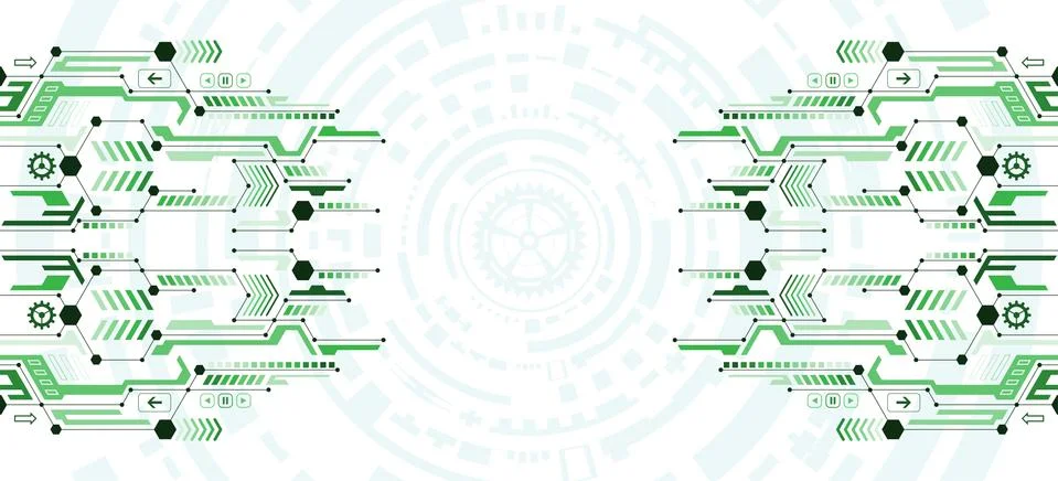 Vector abstract background technology innovation. Stock Illustration