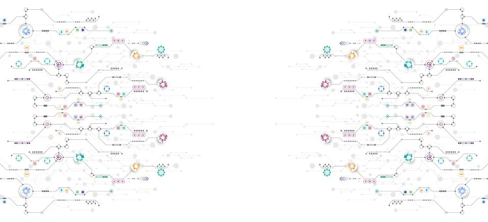 Vector abstract background technology innovation. 스톡 일러스트