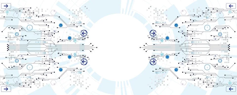 Vector abstract background technology innovation. Stock Illustration