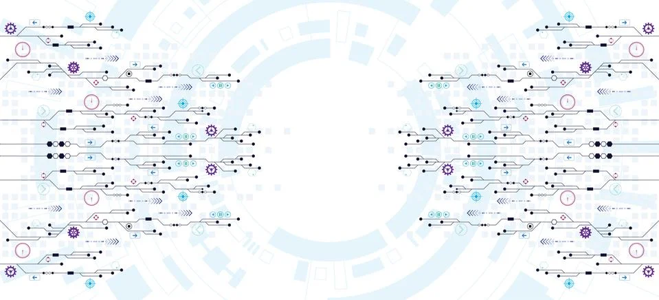 Vector abstract background technology innovation. Stock Illustration