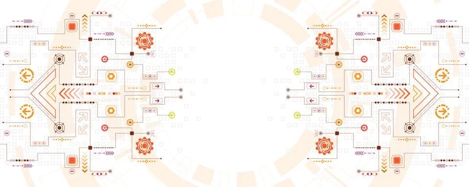 Vector abstract background technology innovation. Stock Illustration
