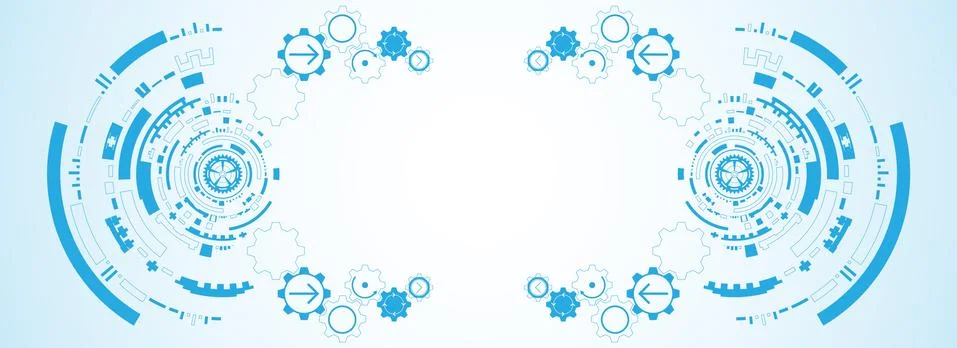 Vector abstract background technology innovation. Stock Illustration