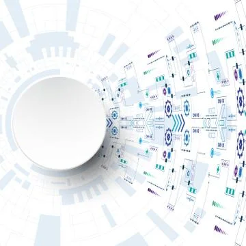 Vector abstract background technology innovation. 스톡 일러스트