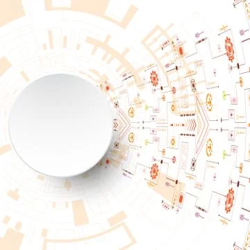 Vector abstract background technology innovation. Stock Illustration