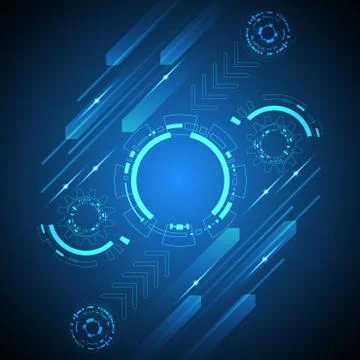 Vector abstract background technology innovation. Stock Illustration