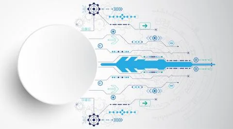 Vector abstract background technology innovation. Stock Illustration