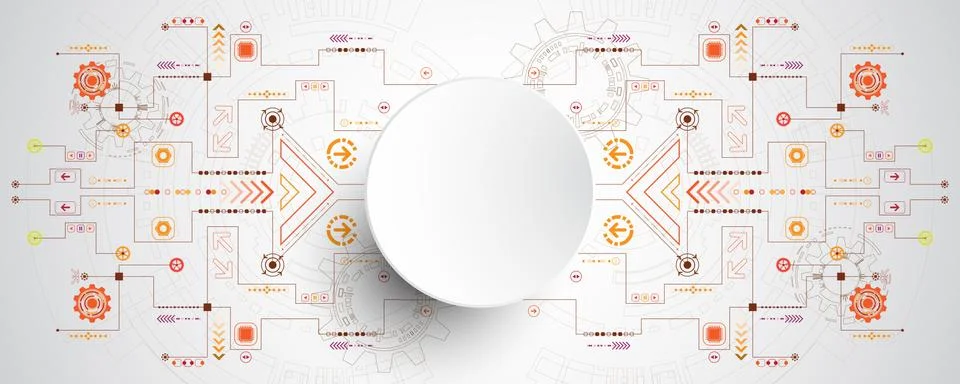 Vector abstract background technology innovation. Stock Illustration