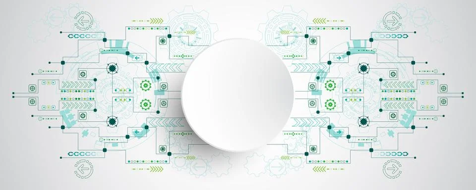 Vector abstract background technology innovation. Stock Illustration