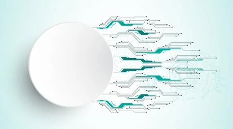 Vector abstract background technology innovation. Stock Illustration