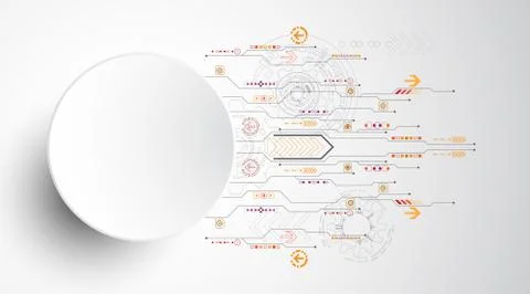 Vector abstract background technology innovation. Stock-Illustration