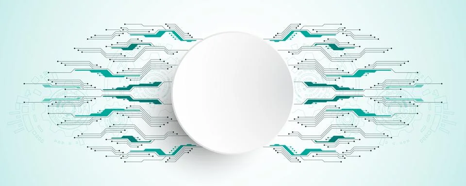 Vector abstract background technology innovation. Stock Illustration