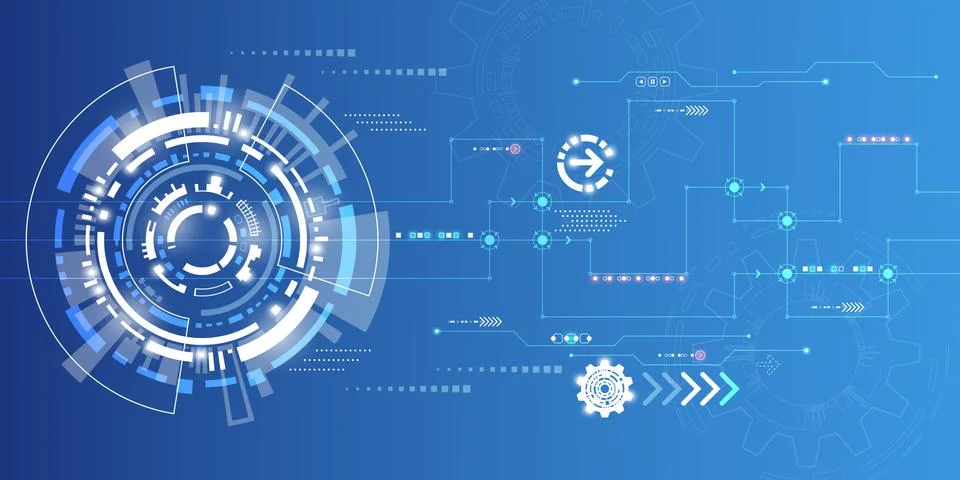 Vector abstract background technology innovation. Stockillustratie