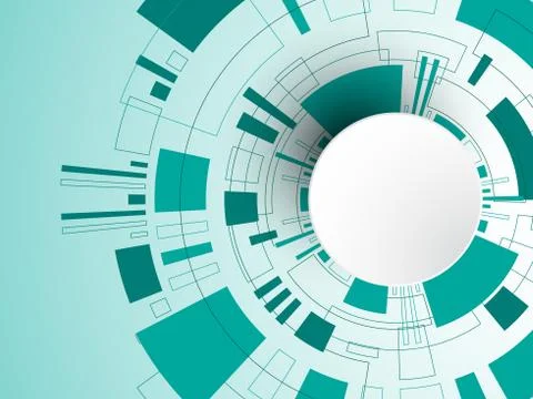 Vector abstract background technology innovation. Stock Illustration