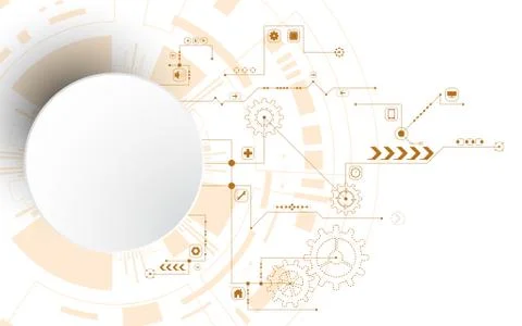 Vector abstract background technology innovation. Stock Illustration