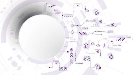 Vector abstract background technology innovation. Illustrazione stock