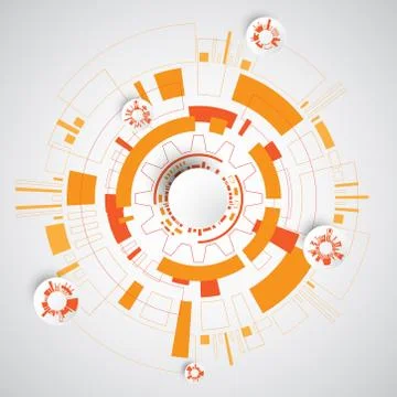 Vector abstract background technology innovation. Stock Illustration