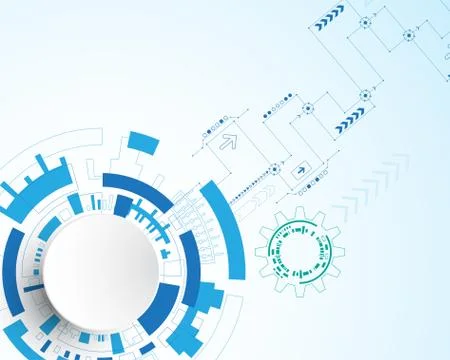 Vector abstract background technology innovation. Stock Illustration