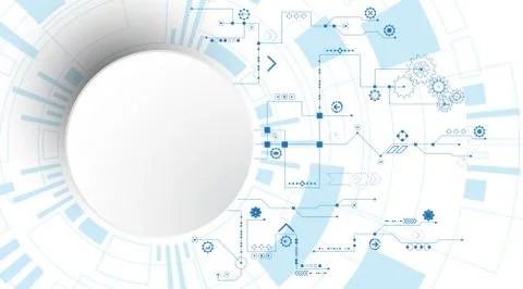 Vector abstract background technology innovation. Stock Illustration