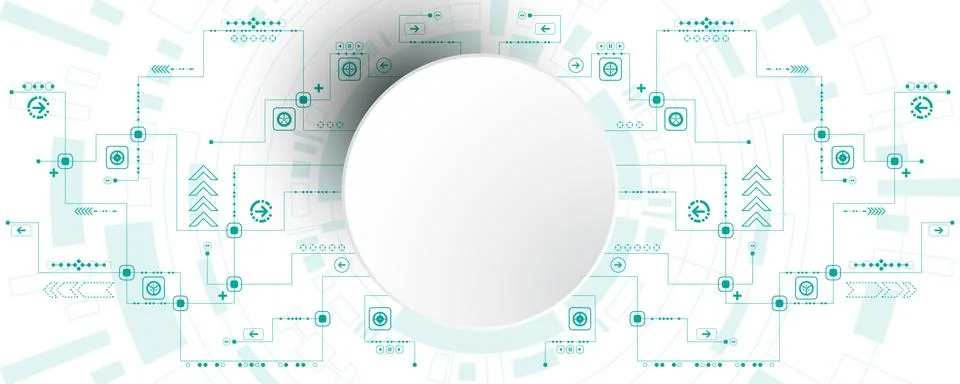 Vector abstract background technology innovation. Stock Illustration