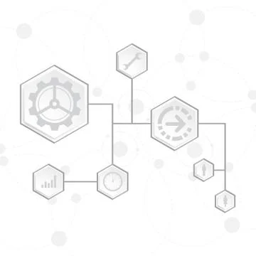 Vector abstract background technology innovation. Stock Illustration