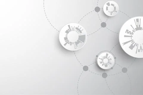 Vector abstract background technology innovation. Stock Illustration