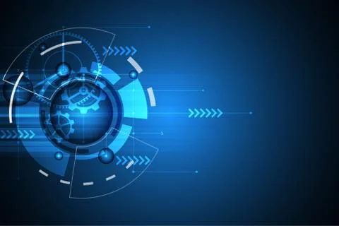 Vector abstract background technology innovation. Stock Illustration