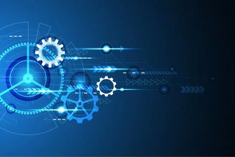 Vector abstract background technology innovation. Stock Illustration