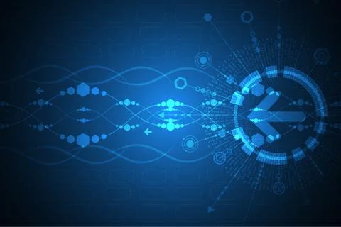 Vector abstract background technology innovation. Stock Illustration