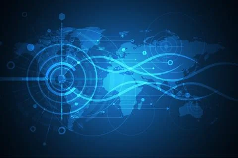 Vector abstract background technology innovation. イラスト素材